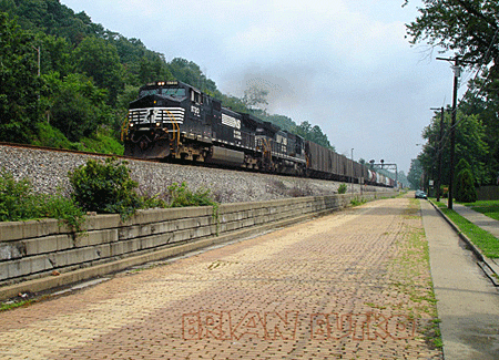 Yellow brick road north of Pittsburgh at Glenfield, PA