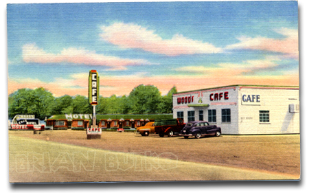 WY_Woods Motel & Cafe, Evanston